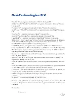 Предварительный просмотр 2 страницы Oce TC4 User Manual