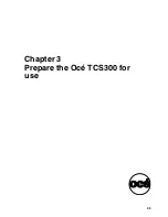 Предварительный просмотр 35 страницы Oce TCS300 User Manual