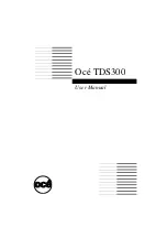 Oce TDS300 User Manual preview