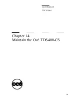 Предварительный просмотр 243 страницы Oce TDS400-CS User Manual