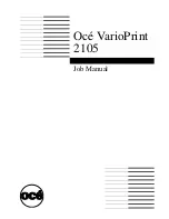 Предварительный просмотр 1 страницы Oce VarioPrint 2105 Manual For Use