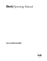 Предварительный просмотр 1 страницы Oce VarioPrint 5000 Operating Manual