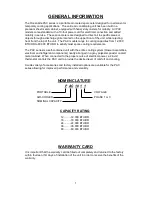 Preview for 3 page of Ocean Aire AIR BOSS PAC12 Engineering, Installation And Service Manual