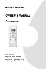 Ocean Breeze RG51G(1)/CEFU1 Owner'S Manual preview