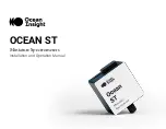 Ocean Insight OCEAN ST Installation & Operation Manual предпросмотр