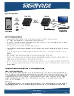 Preview for 2 page of Ocean Matrix OMX-01KVKV0001 Installation & Specifications