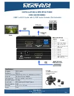 Ocean Matrix OMX-02HMHM0001 Installation & Specifications предпросмотр