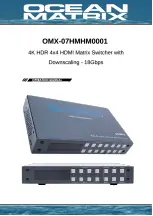 Предварительный просмотр 1 страницы Ocean Matrix OMX-07HMHM0001 Operation Manual