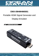 Предварительный просмотр 1 страницы Ocean Matrix OMX-09HMHM0001 Operation Manual