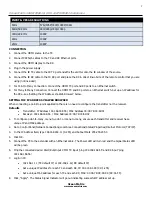 Preview for 3 page of Ocean Matrix OMX-10HMIP0001 Installation & Specifications