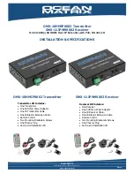 Предварительный просмотр 1 страницы Ocean Matrix OMX-10HMIP0002 Installation & Specifications