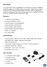 Preview for 2 page of Ocean Matrix OMX-13HMHM0001 Operation Manual