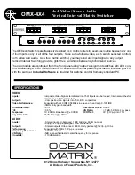 Предварительный просмотр 2 страницы Ocean Matrix OMX-4X4 Instruction Manual