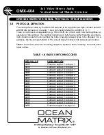 Предварительный просмотр 4 страницы Ocean Matrix OMX-4X4 Instruction Manual