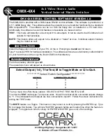 Предварительный просмотр 6 страницы Ocean Matrix OMX-4X4 Instruction Manual