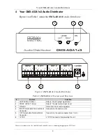 Предварительный просмотр 4 страницы Ocean Matrix OMX-ADA1x3 Instruction Manual