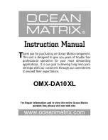 Preview for 1 page of Ocean Matrix OMX-DA10XL Instruction Manual