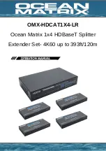 Предварительный просмотр 1 страницы Ocean Matrix OMX-HDCAT1X4-LR Operation Manual