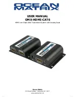 Предварительный просмотр 1 страницы Ocean Matrix OMX-HDMI-CAT6 User Manual