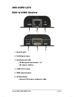 Предварительный просмотр 5 страницы Ocean Matrix OMX-HDMI-CAT6 User Manual