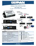 Ocean Matrix OMX-HDMI2-AEE Installation & Specifications предпросмотр