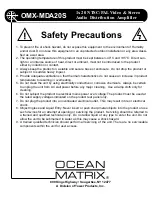 Preview for 4 page of Ocean Matrix OMX-MDA20S Instruction Manual