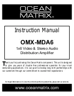 Предварительный просмотр 1 страницы Ocean Matrix OMX-MDA6 Instruction Manual