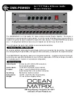 Предварительный просмотр 2 страницы Ocean Matrix OMX-PSW6SV Instruction Manual