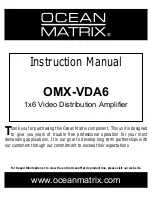 Ocean Matrix OMX-VDA6 Instruction Manual предпросмотр