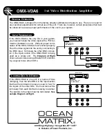 Предварительный просмотр 3 страницы Ocean Matrix OMX-VDA6 Instruction Manual