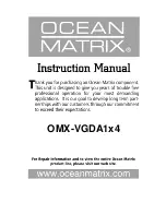 Предварительный просмотр 1 страницы Ocean Matrix OMX-VGDA1x4 Instruction Manual