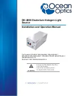 Preview for 1 page of Ocean Optics DH-2000 Series Installation And Operation Manual