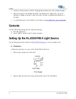 Preview for 10 page of Ocean Optics HL-2000-FHSA Installation And Operation Manual