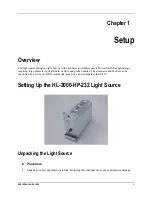 Preview for 9 page of Ocean Optics HL-2000-HP-232 Installation And Operation Manual