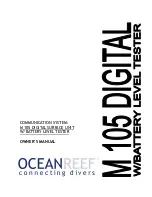 Ocean Reef M 105 Owner'S Manual предпросмотр