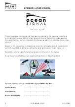 Предварительный просмотр 2 страницы Ocean Signal EPIRB3 Pro User Manual