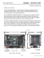 Preview for 3 page of OCEANAIRE OPAC4212AH Engineering, Installation And Service Manual