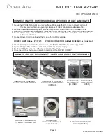 Preview for 6 page of OCEANAIRE OPAC4212AH Engineering, Installation And Service Manual