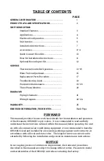 Preview for 2 page of OCEANAIRE OWC6012QC Engineering, Installation And Service Manual