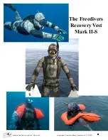 Предварительный просмотр 2 страницы Oceanic Safety Systems Freedivers Recovery Vest Mark II-S User Manual