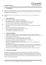 Preview for 3 page of Oceanic BIC CS20 Assembly And Operating Manual