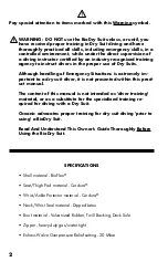 Preview for 2 page of Oceanic BioDry Suit Owner'S Manual