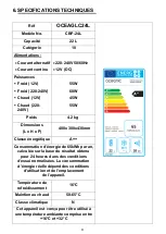 Preview for 11 page of Oceanic CBP-24L Instruction Booklet