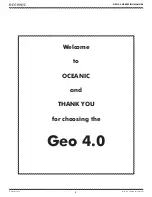 Предварительный просмотр 5 страницы Oceanic GEO 4.0 Operating Manual