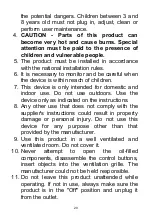 Preview for 20 page of Oceanic OCEABH1500W User Manual