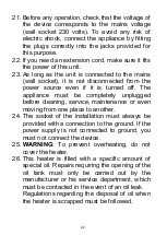 Preview for 22 page of Oceanic OCEABH1500W User Manual