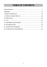 Preview for 43 page of Oceanic OCEACLIM120SR Instruction Booklet