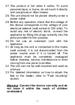 Предварительный просмотр 19 страницы Oceanic OCEACV130S6 User Manual