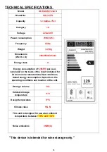 Preview for 16 page of Oceanic OCEACWC12LCD Instruction Booklet