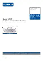 Preview for 1 page of Oceanled A6 Gen2 Installation Manual